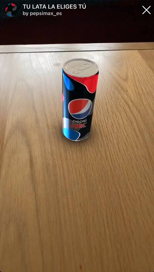 Augmented reality effect-Pepsi max ES