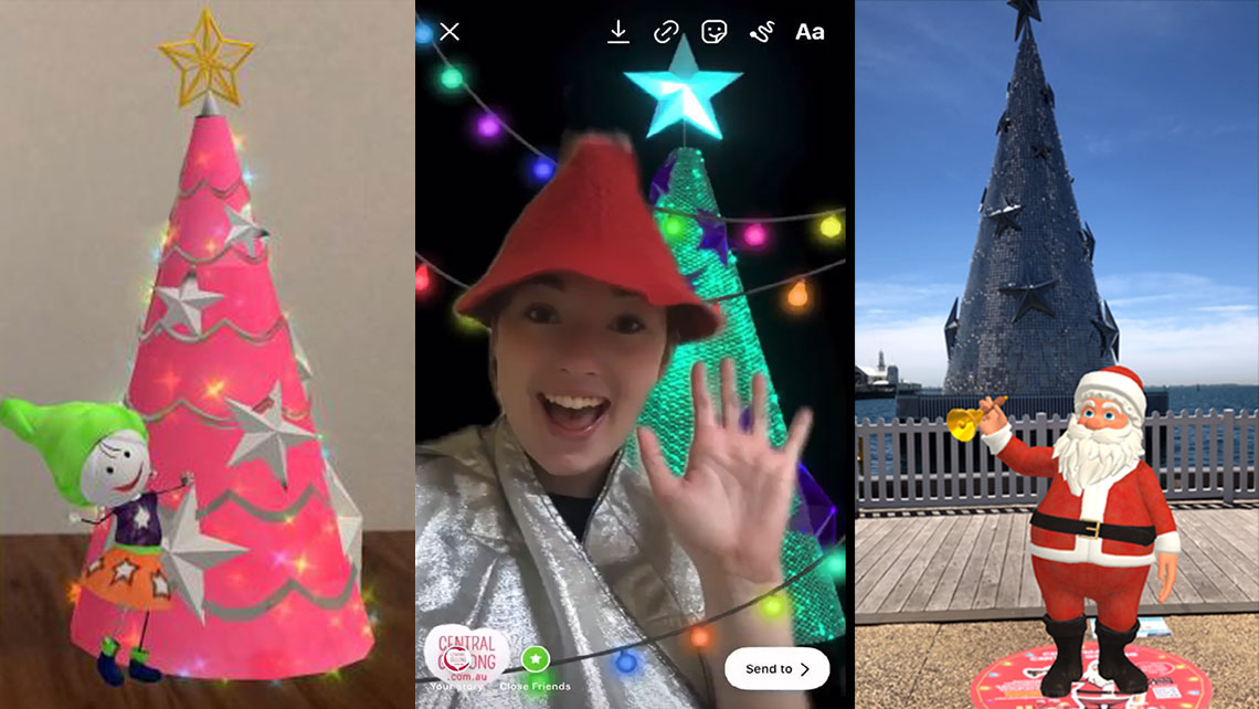 Augmented Reality Christmas Fun in Central Geelong